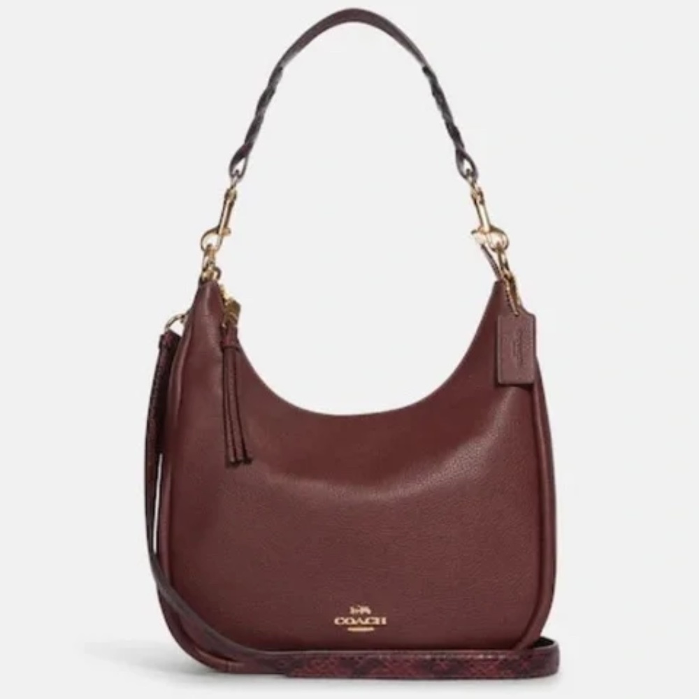 Coach Jules Hobo, Burgundy/Wine, New, never used